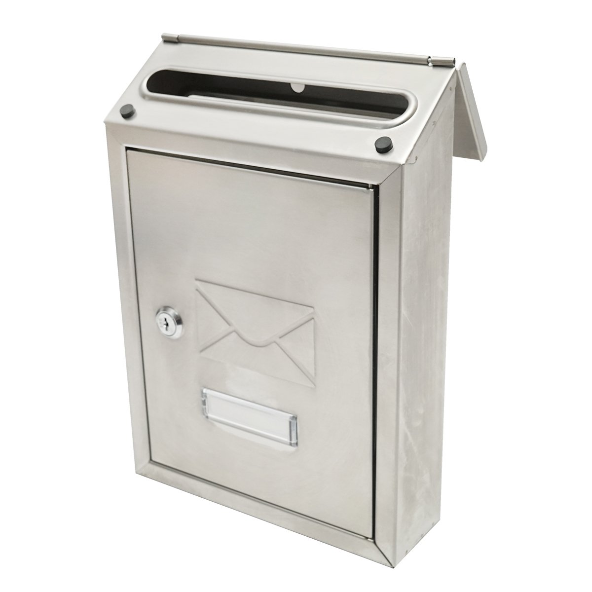 Cutie postala inox 320X230X90mm cu 2 chei si accesorii de prindere
